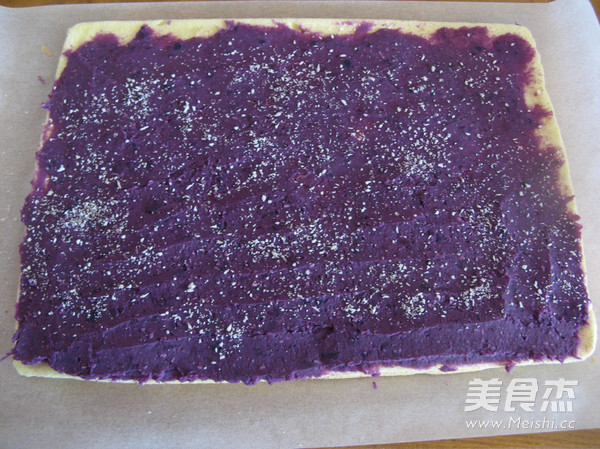 Purple Sweet Potato Chiffon Cake Roll recipe