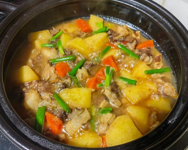 Potato Stew with Beef and Nan Casserole recipe