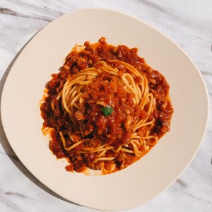 Spaghetti with Tomato Meat Sauce recipe