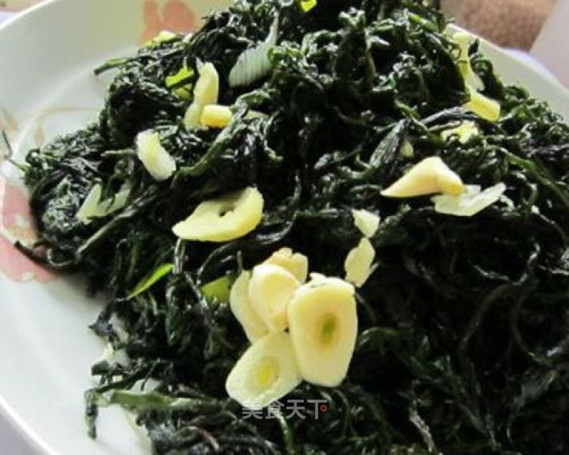 Suaeda Garlic recipe