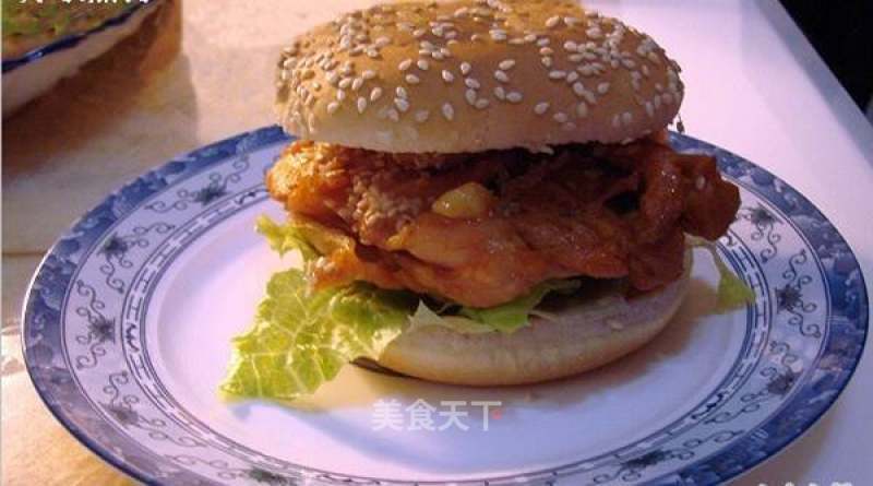 Bbq Chicken Drumstick Burger recipe