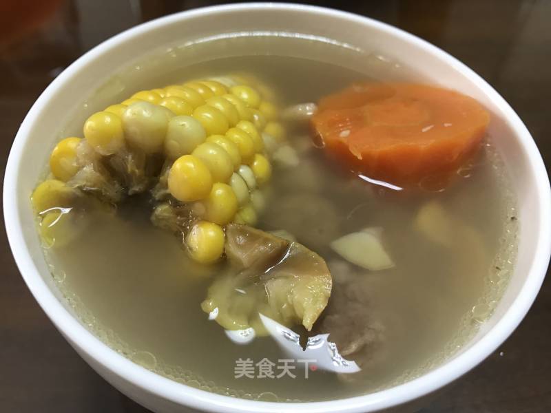Corn Carrot Chestnut Soup