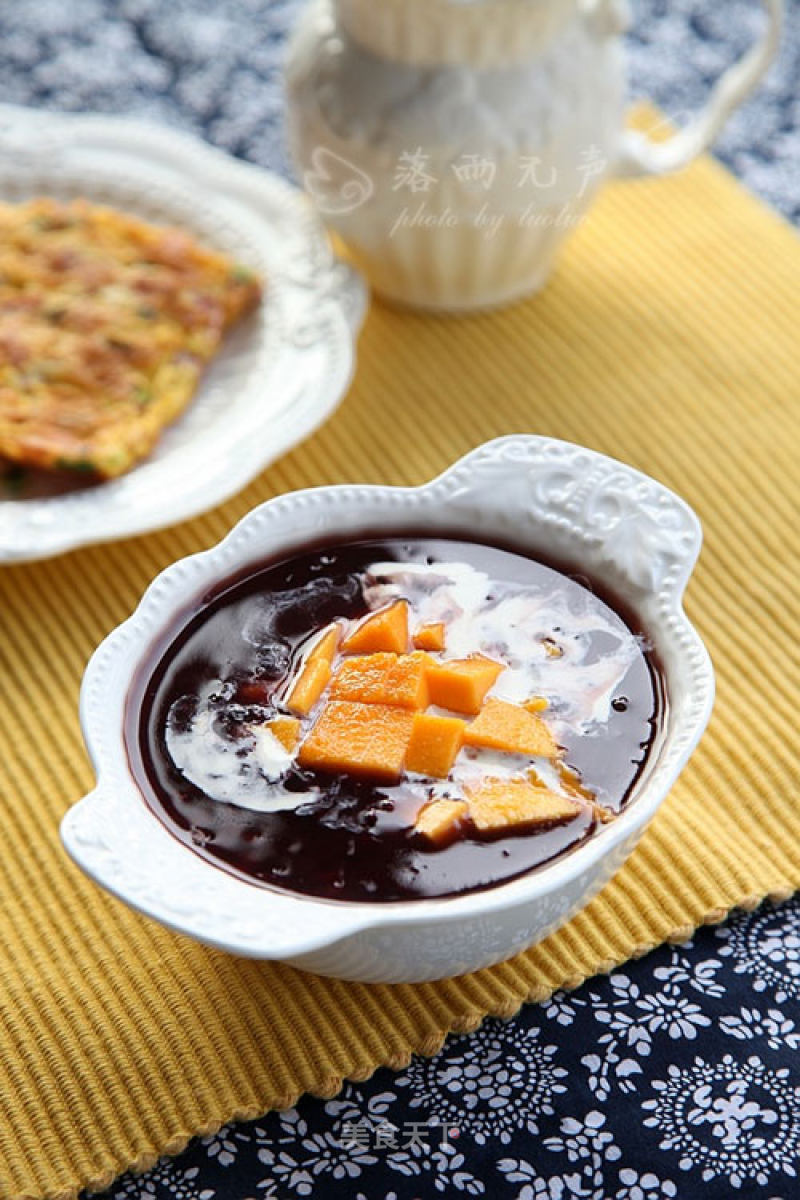 Mango Black Rice Porridge recipe