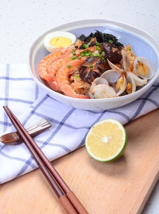 Crusted Seafood Rice recipe