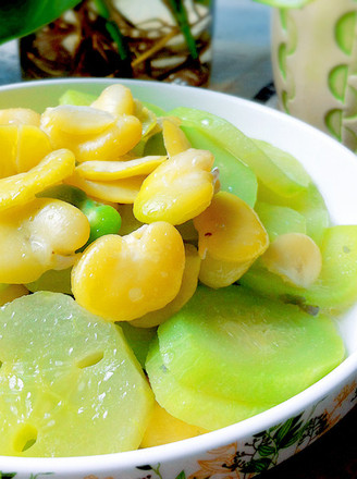 Fried Cucumber with Watercress recipe