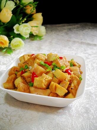 Braised Tofu with Pleurotus Eryngii recipe