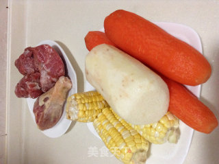 Children's Favorite ---------- Yam Corn Carrot Soup recipe