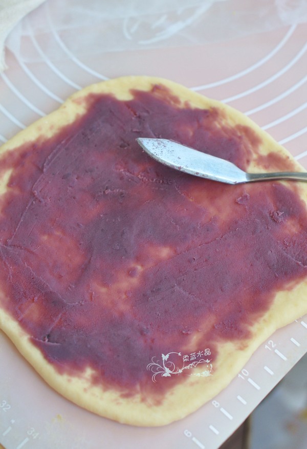 Flower Purple Sweet Potato Bread recipe