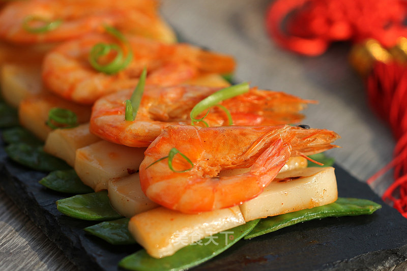 High Rise Every Year-fried Rice Cakes with Shrimps recipe