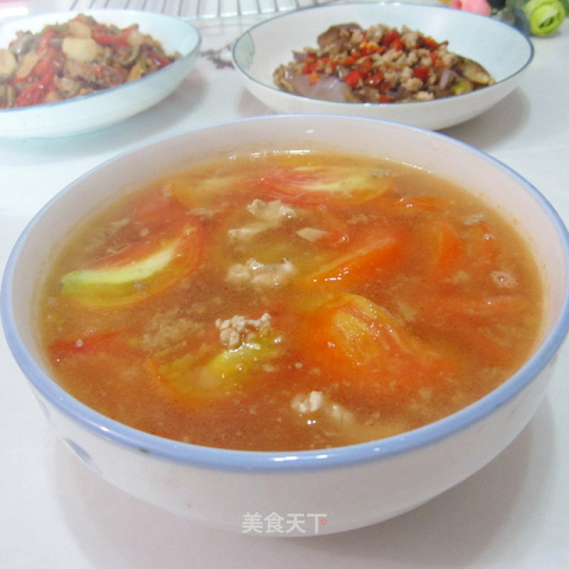 Tomato Minced Meat Soup recipe