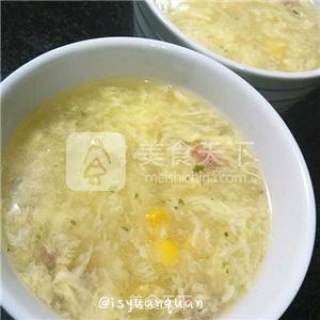 #aca烤明星大赛# Simple Version of Chicken and Corn Pastry Soup recipe