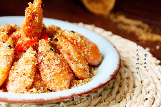 [fried Shrimp with Coconut Fragrant Typhoon Shelter]: Extremely Crispy and Delicious recipe