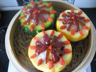 Glutinous Rice Double Date Pumpkin Cup recipe
