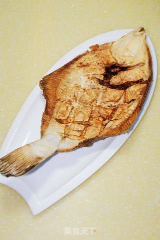 Roasted Stone Flounder with Pork Moo recipe