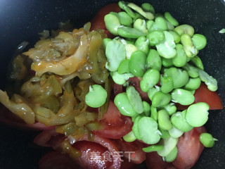 Tomato and Mustard Broad Bean Soup recipe