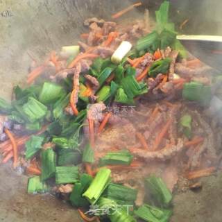 Stir-fried Beef with Garlic recipe