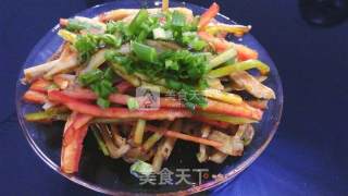 Cold Braised Belly Strips with Red Oil recipe