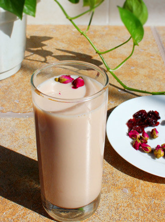 Rose Cranberry Soy Milk recipe