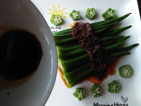 Shrimp Paste with Okra recipe