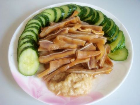 Pig Ears Mixed with Cucumber recipe