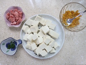 Salted Egg Yolk Tofu Pot recipe