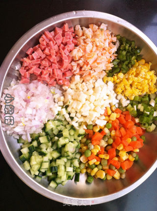 Colorful Love Fried Rice recipe