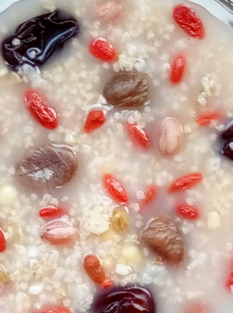 Corn, Peanuts, Red Dates and Chestnut Congee recipe