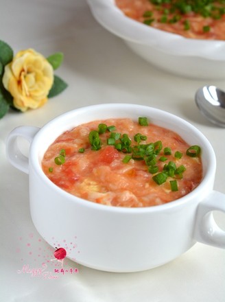 Tomato and Egg Pimple Soup