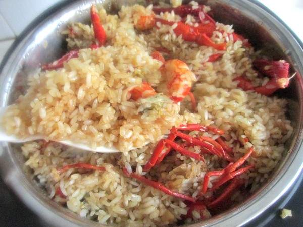 Crayfish Steamed Rice recipe