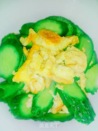 #蛋美食#cucumber Scrambled Eggs recipe