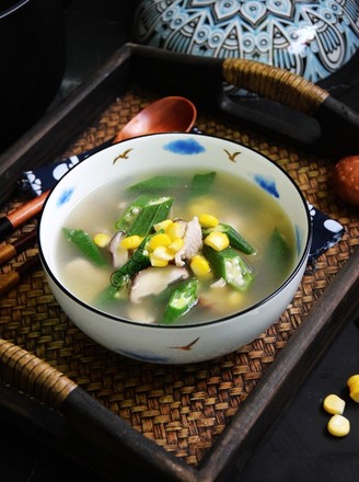 Okra Corn Lean Meat Soup recipe