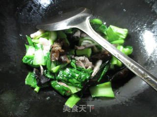 #trust of Beauty# Stir-fried Cabbage Core with Pork Belly with Black Fungus recipe