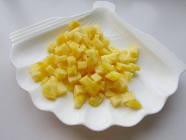Pineapple Colored Glutinous Rice Balls recipe