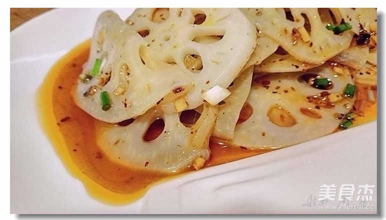 Red Oil Lotus Root Slices recipe