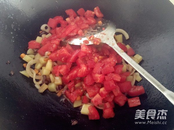 Cheese Baked Tomato Beef Pasta recipe