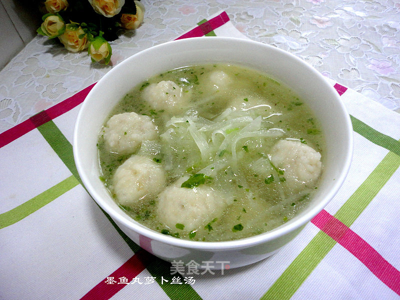 Cuttlefish Ball and Shredded Radish Soup recipe