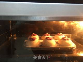 #aca Fourth Session Baking Contest# Making Erotic Buns with Purple Sweet Potato Flowers recipe