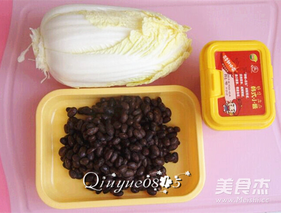 Spicy Cabbage Mixed with Natto recipe