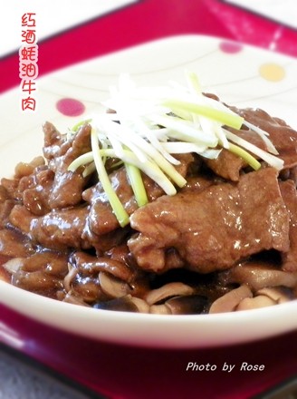 Red Wine and Oyster Sauce Beef recipe