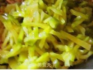 Stir-fried Mustard with Shredded Pork recipe