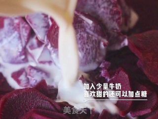 Popped Purple Potato Cake recipe
