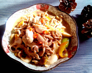 Stir-fried Shredded Pork with Mushroom recipe
