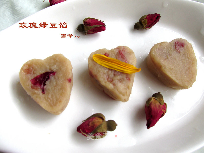 Simple Rose Mung Bean Filling