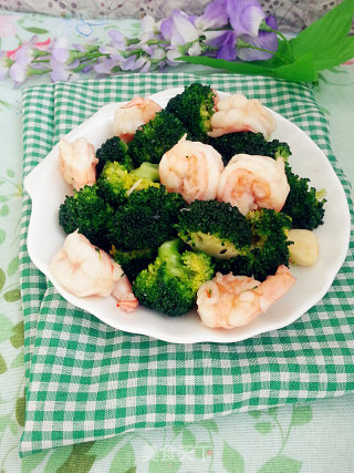 Stir-fried Shrimp with Broccoli recipe