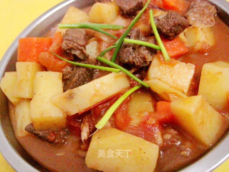 Braised Beef Brisket with Potatoes and Tomatoes recipe