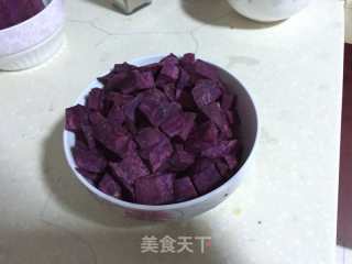 Purple Sweet Potato Soy Milk Soup recipe