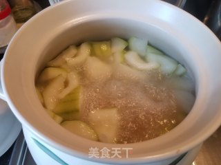 Salted Pork Knuckle Melon and Yam Soup recipe