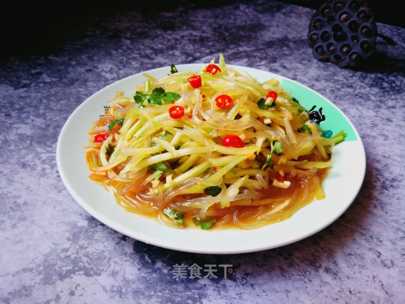 Lettuce with Vermicelli recipe