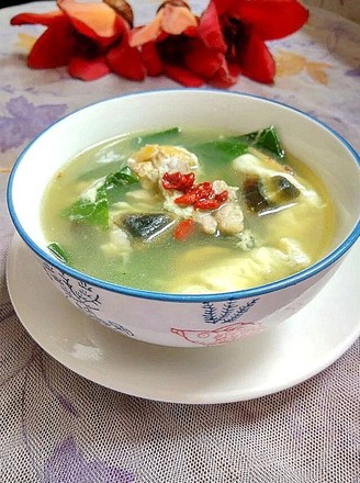 Golden and Silver Egg Mulberry Leaf Soup recipe
