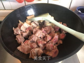 Braised Beef with King Pleurotus Mushroom recipe